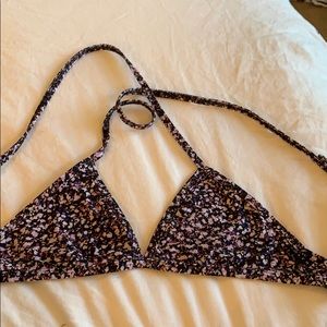 JOLYN confetti print triangle top